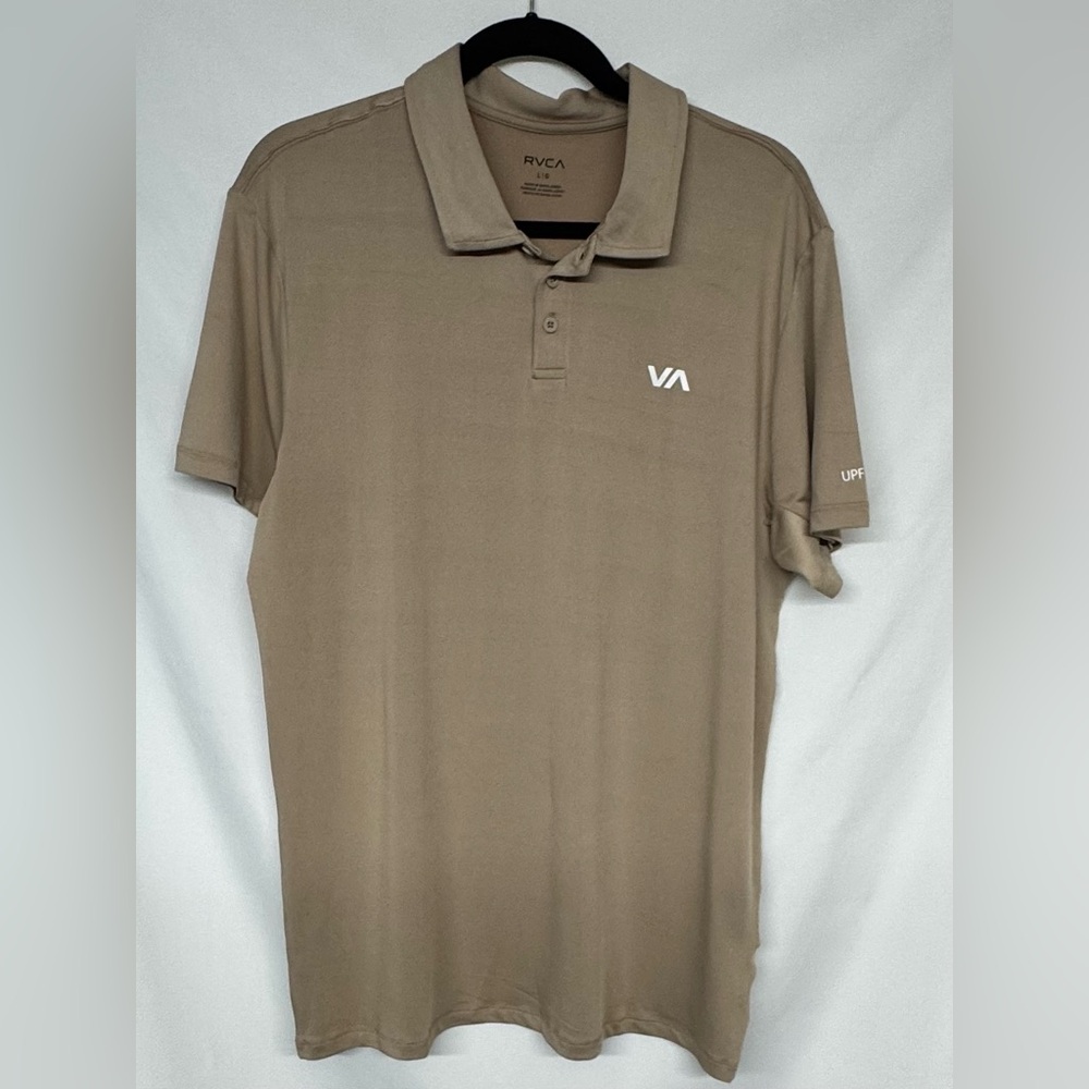 *NWOT* Men's RVCA Sport Vent UPF 50+ Short Sleeve Collar Polo Shirt Size Large